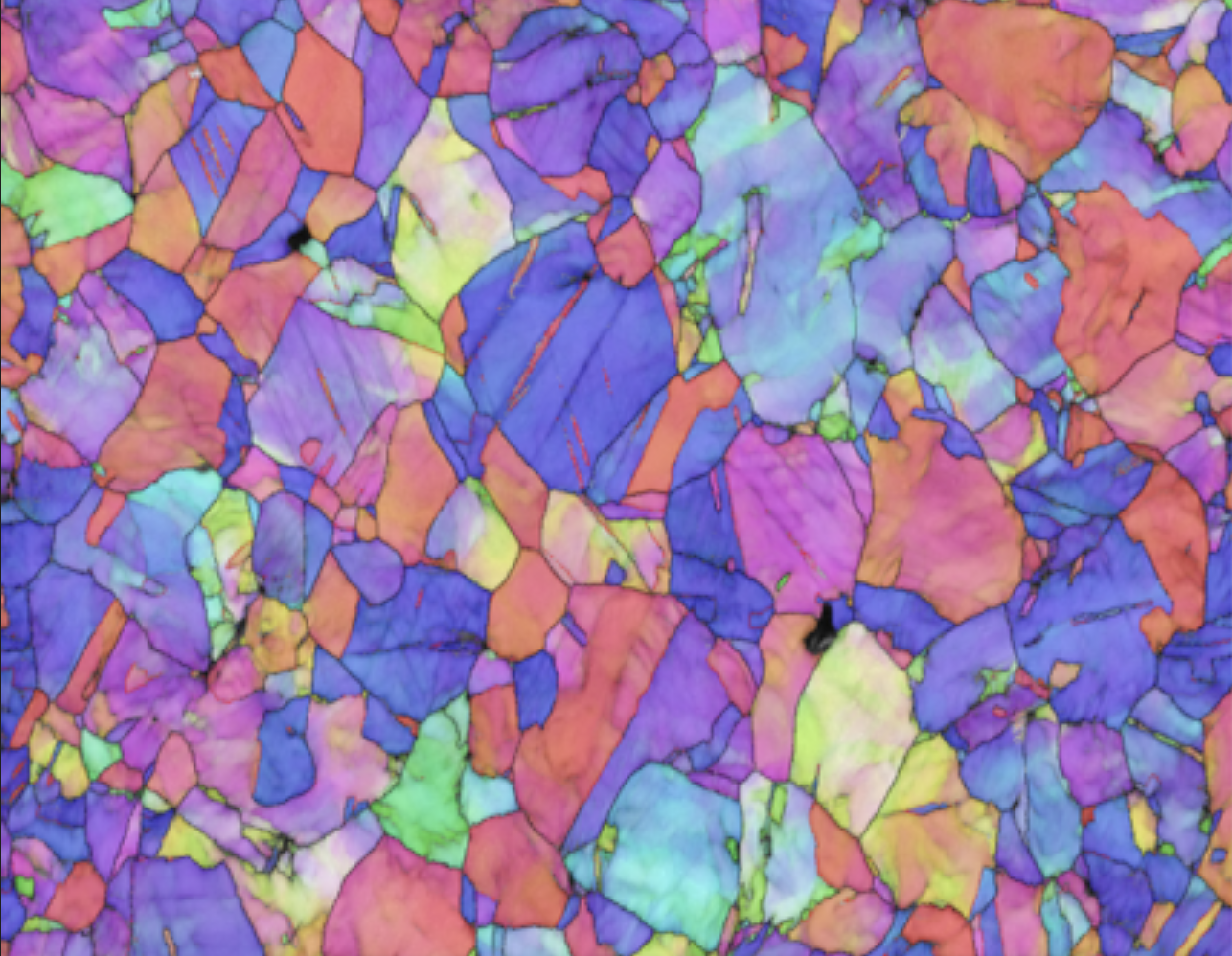EBSD crystallographic analysis